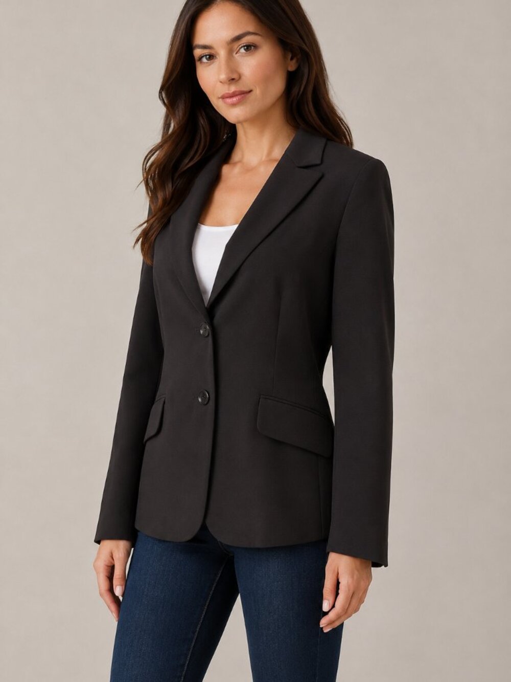 Ann Taylor Women’s Size 8 Brown Tailored Blazer Back Belt Career Classic
